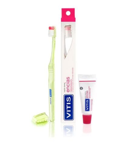 Pack Vitis cepillo dental "encías" + pasta dental "encías" 15 mL Farmex-Pluxee-Persistente